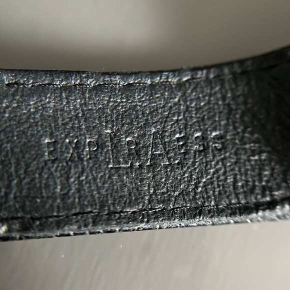 LA Express Vintage Oversized Black Gold Tone Ladies Watch - Picture 6 of 14